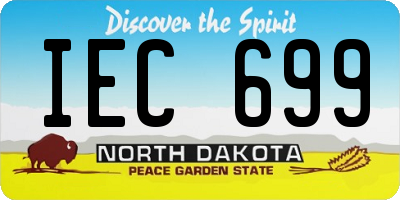 ND license plate IEC699