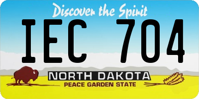 ND license plate IEC704