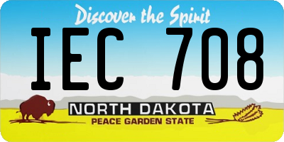 ND license plate IEC708