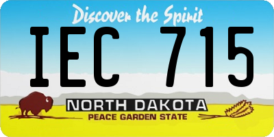 ND license plate IEC715