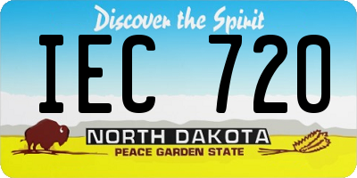 ND license plate IEC720