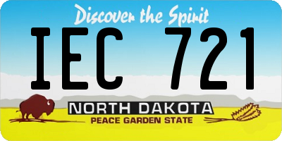 ND license plate IEC721