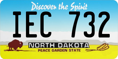 ND license plate IEC732