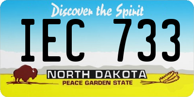 ND license plate IEC733