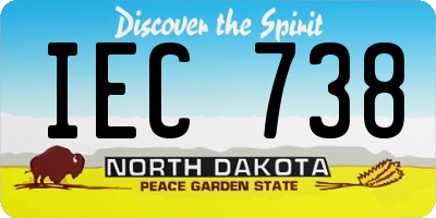 ND license plate IEC738