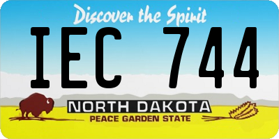 ND license plate IEC744