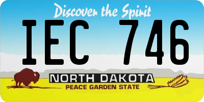 ND license plate IEC746