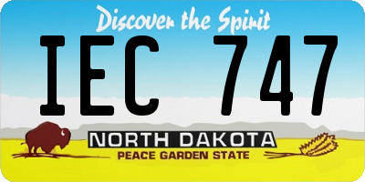 ND license plate IEC747