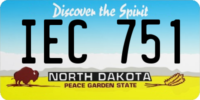 ND license plate IEC751