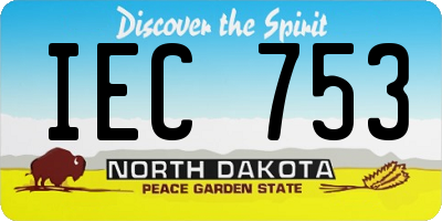 ND license plate IEC753