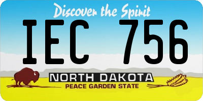ND license plate IEC756