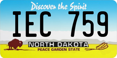 ND license plate IEC759
