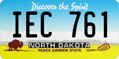 ND license plate IEC761
