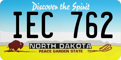 ND license plate IEC762