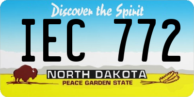 ND license plate IEC772