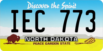 ND license plate IEC773