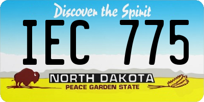 ND license plate IEC775