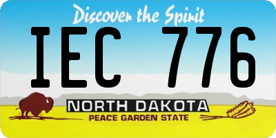 ND license plate IEC776