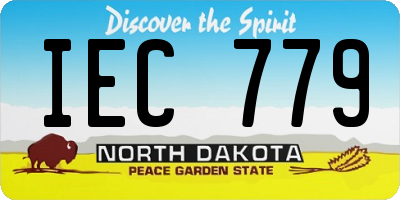 ND license plate IEC779