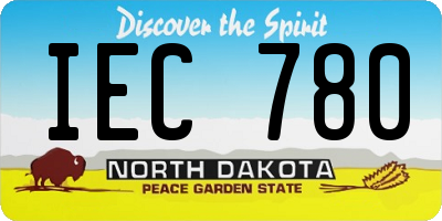 ND license plate IEC780