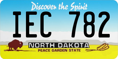 ND license plate IEC782
