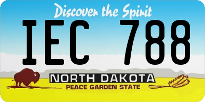 ND license plate IEC788