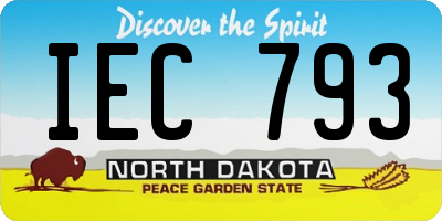ND license plate IEC793