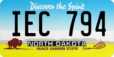 ND license plate IEC794