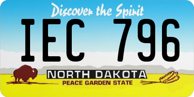 ND license plate IEC796