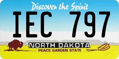 ND license plate IEC797