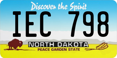 ND license plate IEC798