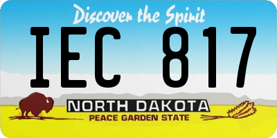 ND license plate IEC817