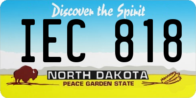 ND license plate IEC818