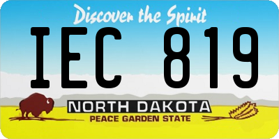 ND license plate IEC819