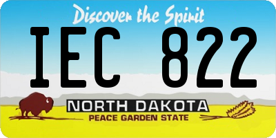ND license plate IEC822