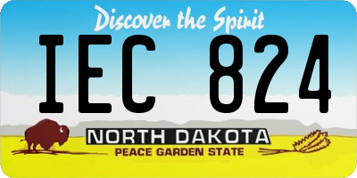 ND license plate IEC824