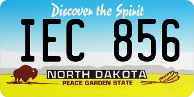 ND license plate IEC856
