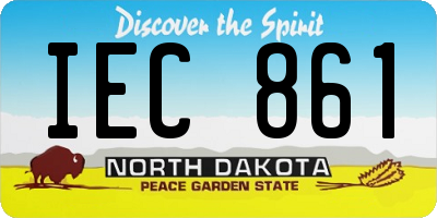 ND license plate IEC861