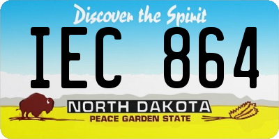 ND license plate IEC864
