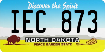 ND license plate IEC873