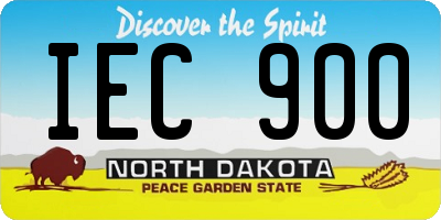 ND license plate IEC900