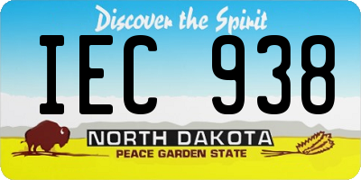 ND license plate IEC938
