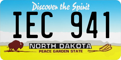 ND license plate IEC941