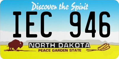 ND license plate IEC946