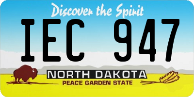 ND license plate IEC947