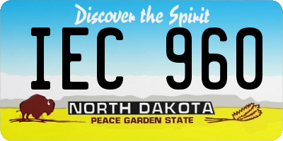 ND license plate IEC960