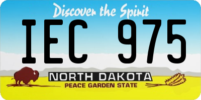 ND license plate IEC975