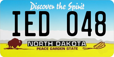 ND license plate IED048