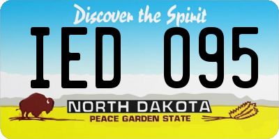 ND license plate IED095