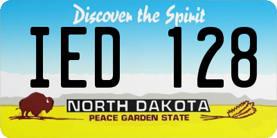 ND license plate IED128
